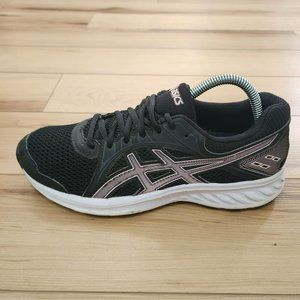 Asics Running Jolt 2 Low Lace Up Athletic Shoes Black Pink 1012A151 Women's 9